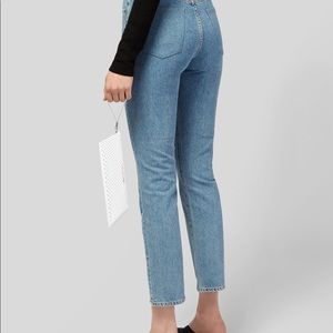 New Michael Kors White Leather Wristlet